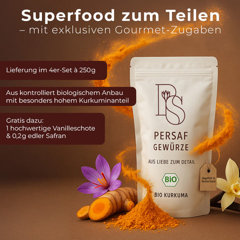 aufbewahrung kurkuma pulver BIO Kurkumapulver in Gourmet-Qualität (DE-ÖKO-006) – PerSaf Gewürze