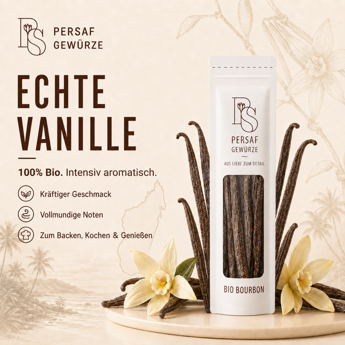 BIO Bourbon Vanilleschoten (DE-ÖKO-006)