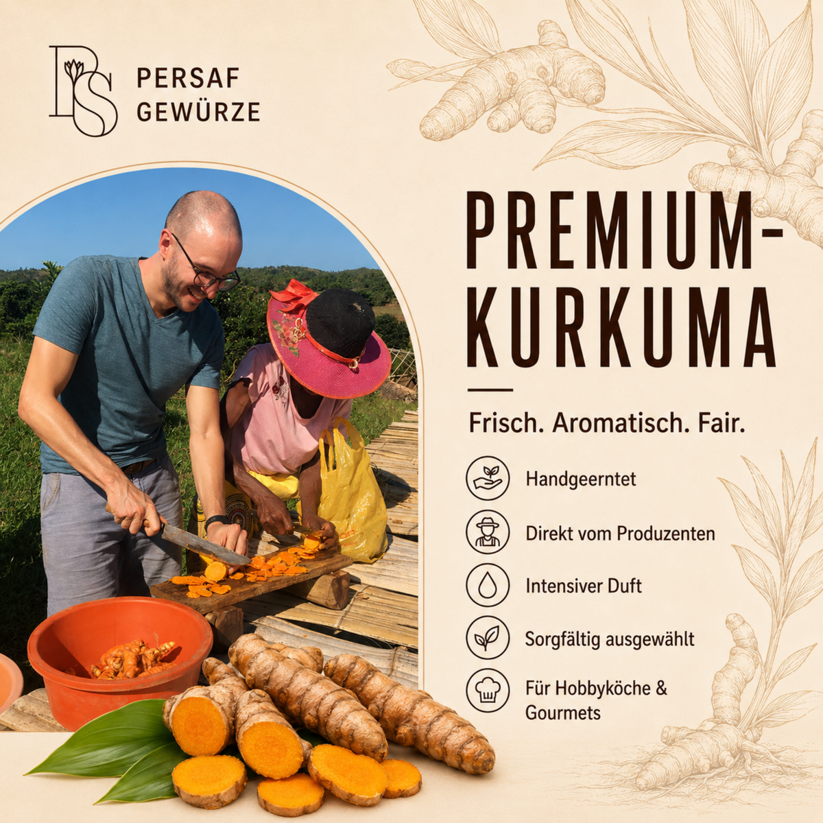 BIO Kurkumapulver in Gourmet-Qualität (DE-ÖKO-006) – Bild 4
