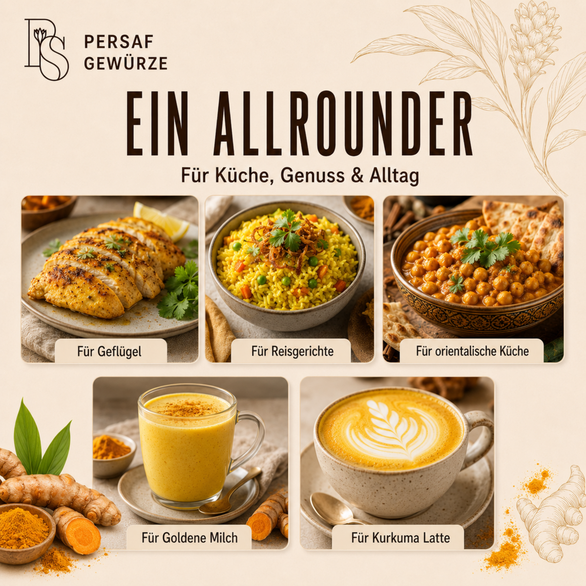 BIO Kurkumapulver in Gourmet-Qualität (DE-ÖKO-006) – Bild 5