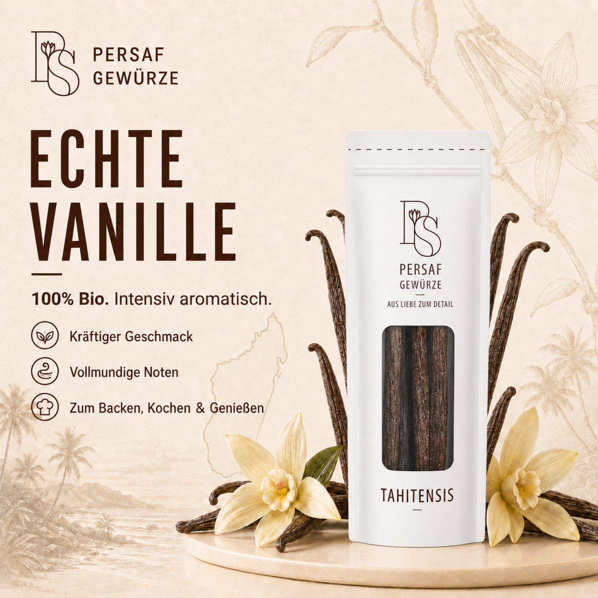 Tahitensis Vanilleschoten